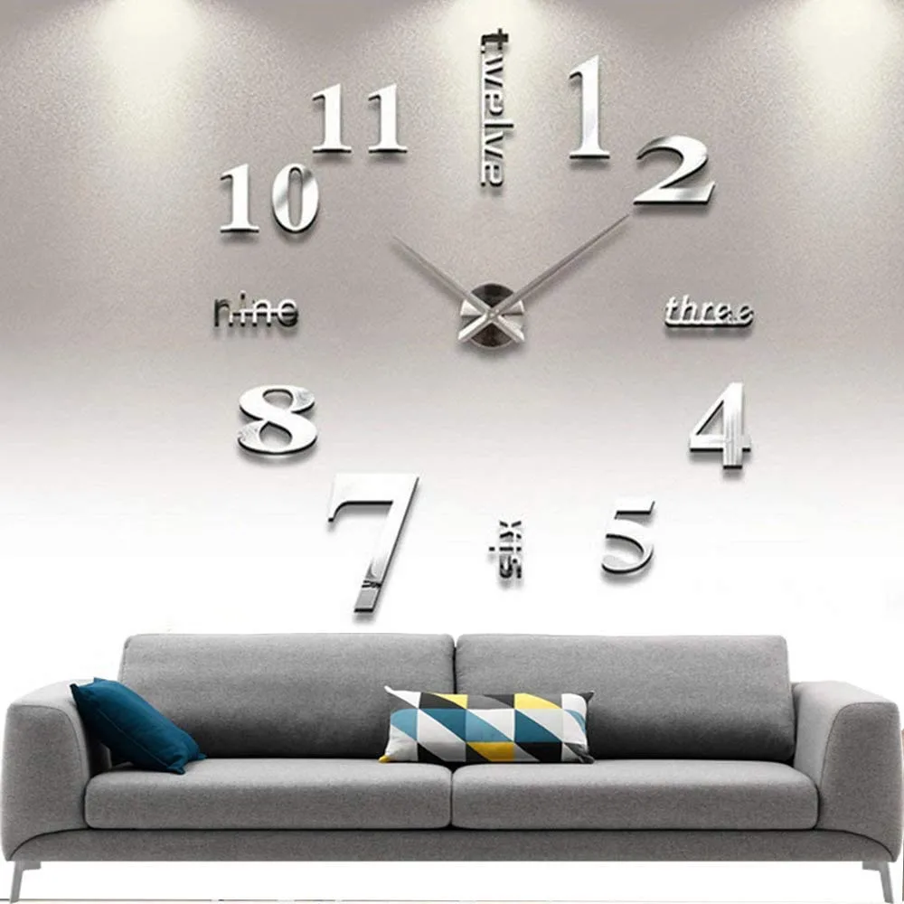 BOYISI 3D acrylic wall clock