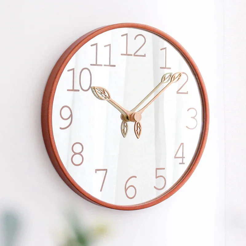 BOYISI Nordic mirror wall clock image 3