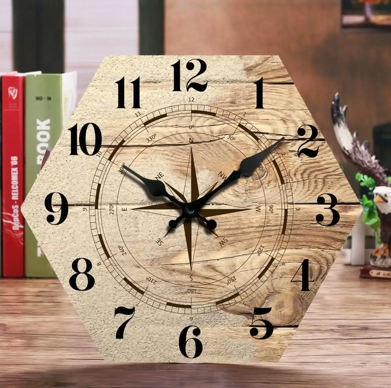 Creativo hexagon wall clock