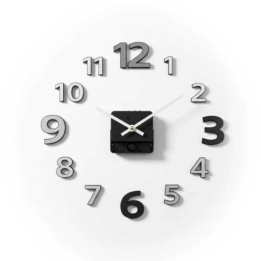 Foxtop 3D sticker wall clock image 3