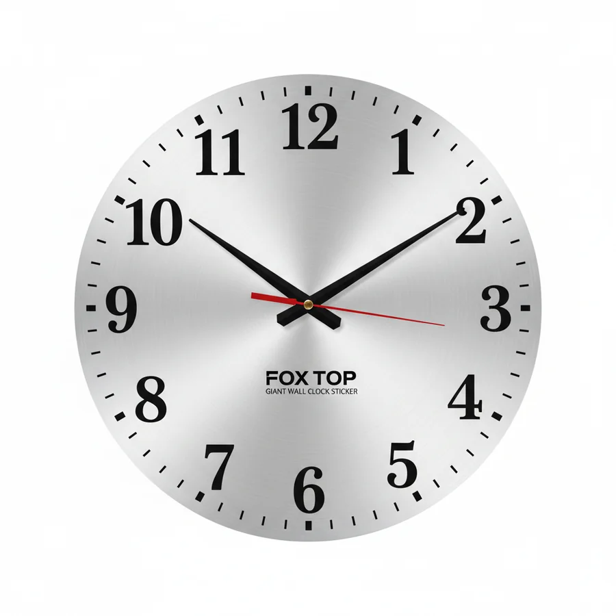 Foxtop giant wall clock sticker