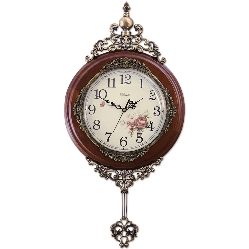Hense HA07 wooden silent clock image 3