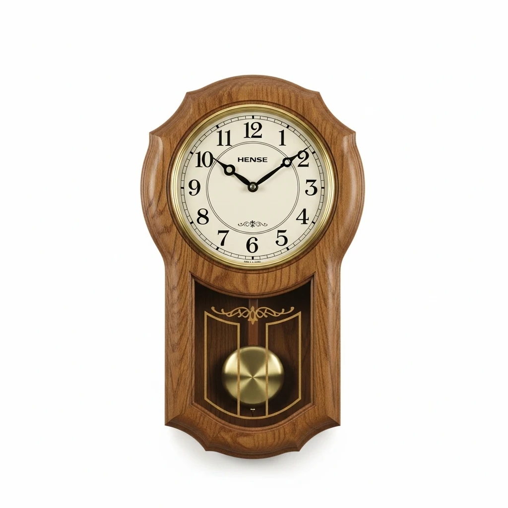 Hense HW33 wooden decorative clock