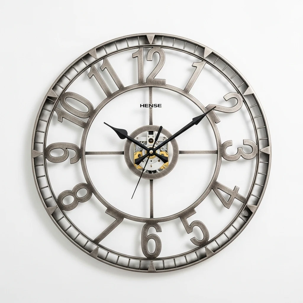 Hense HW67 large decorative clock image 2