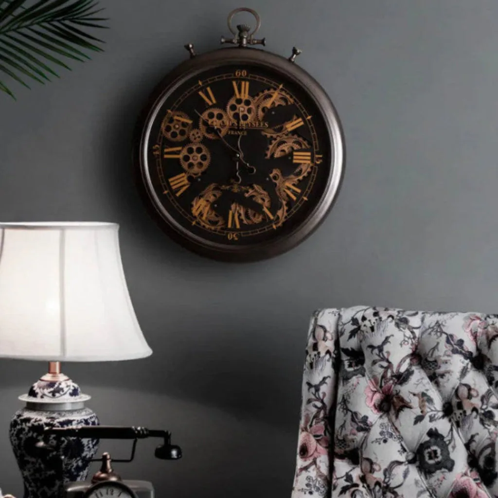 Kairos Time wooden gear wall clock image 2