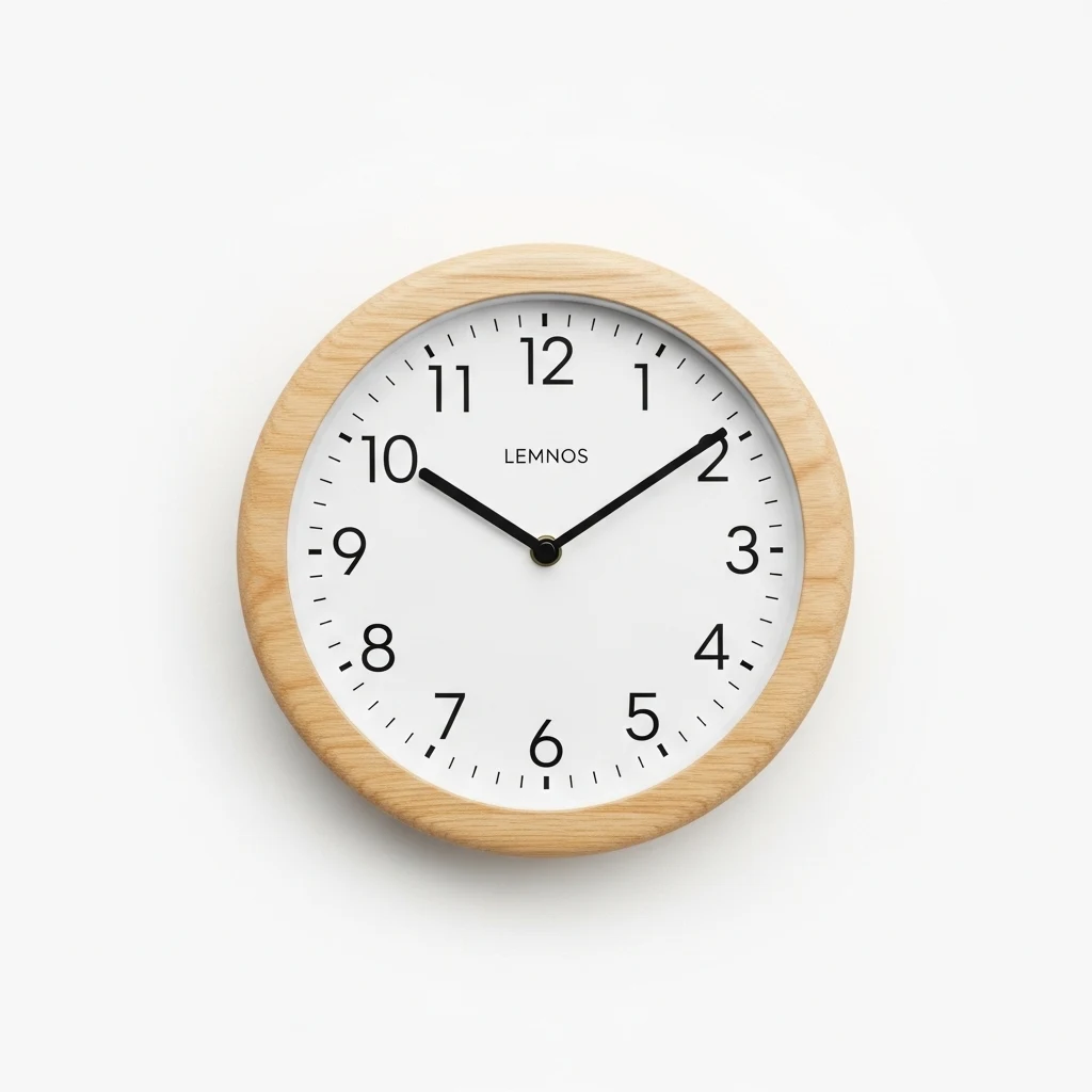 Lemnos LC10 wooden wall clock