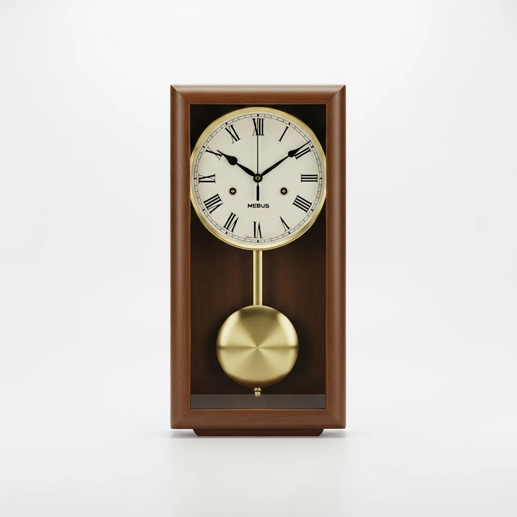Mebus 40424 pendulum wall clock image 2