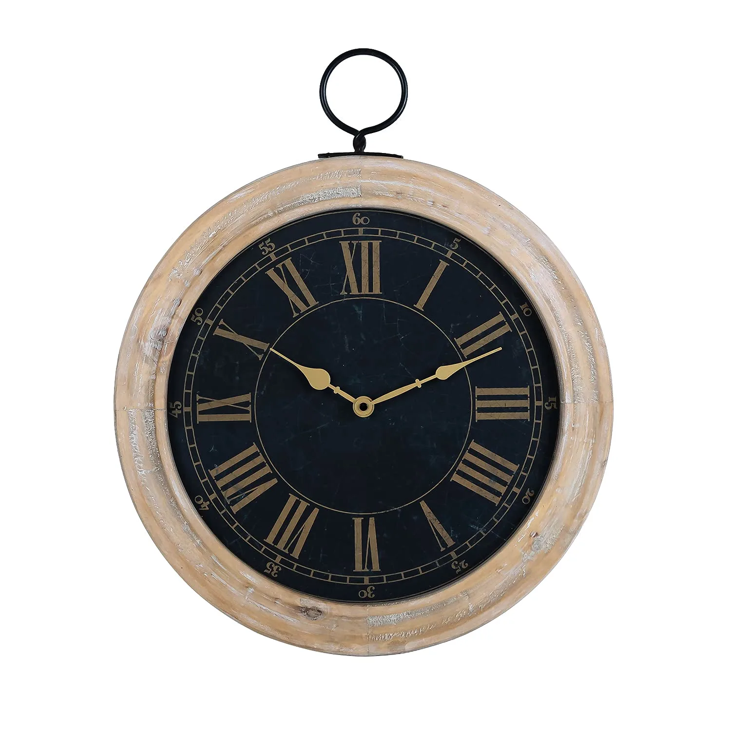NIKKY HOME wooden frame clock