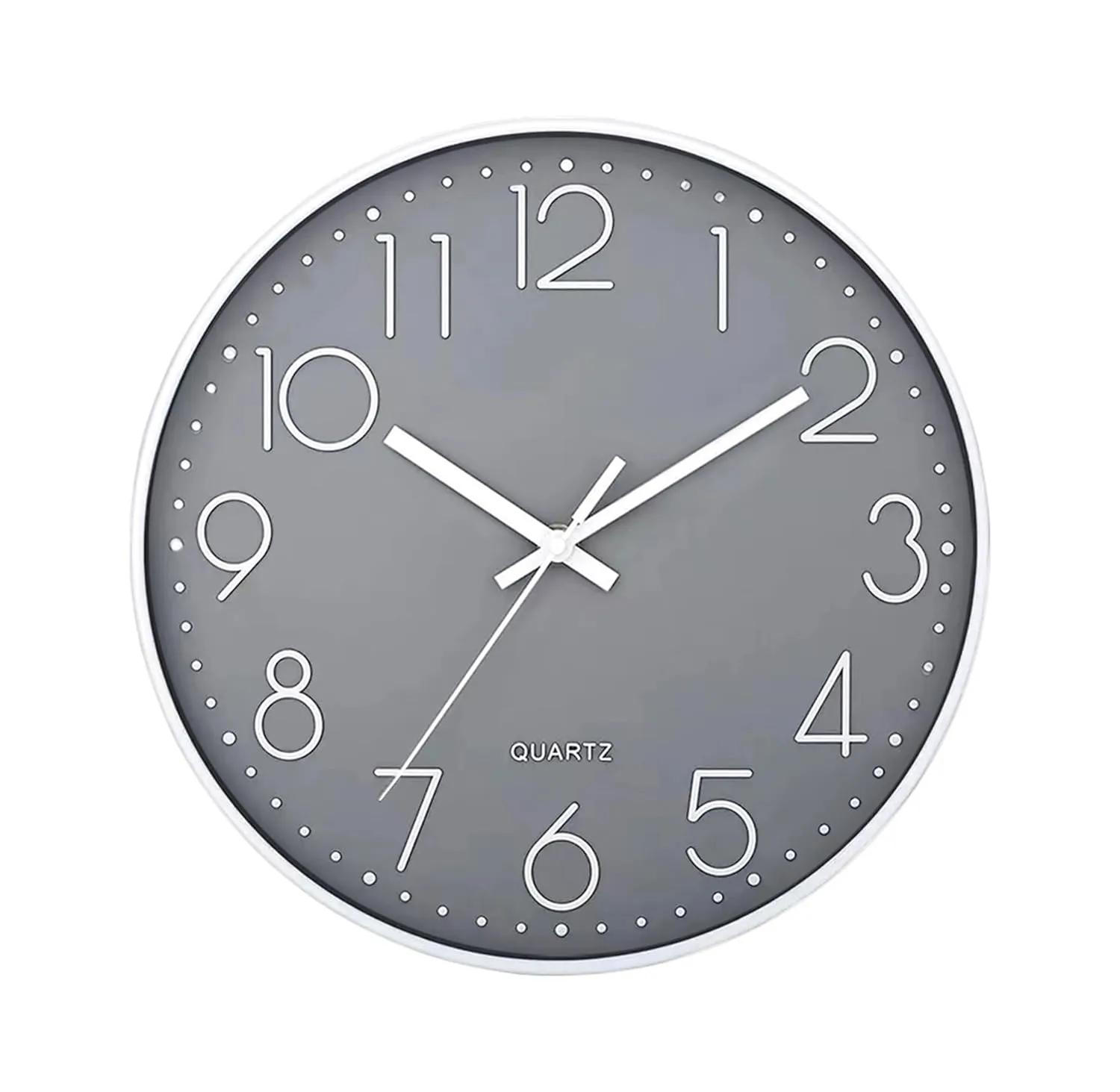 Plumeet silent sweep wall clock image 2