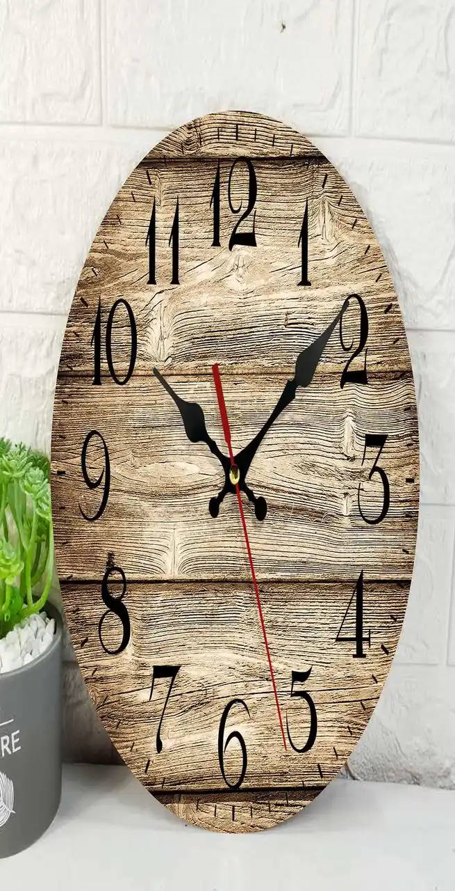 SOLEDI bamboo silent wall clock