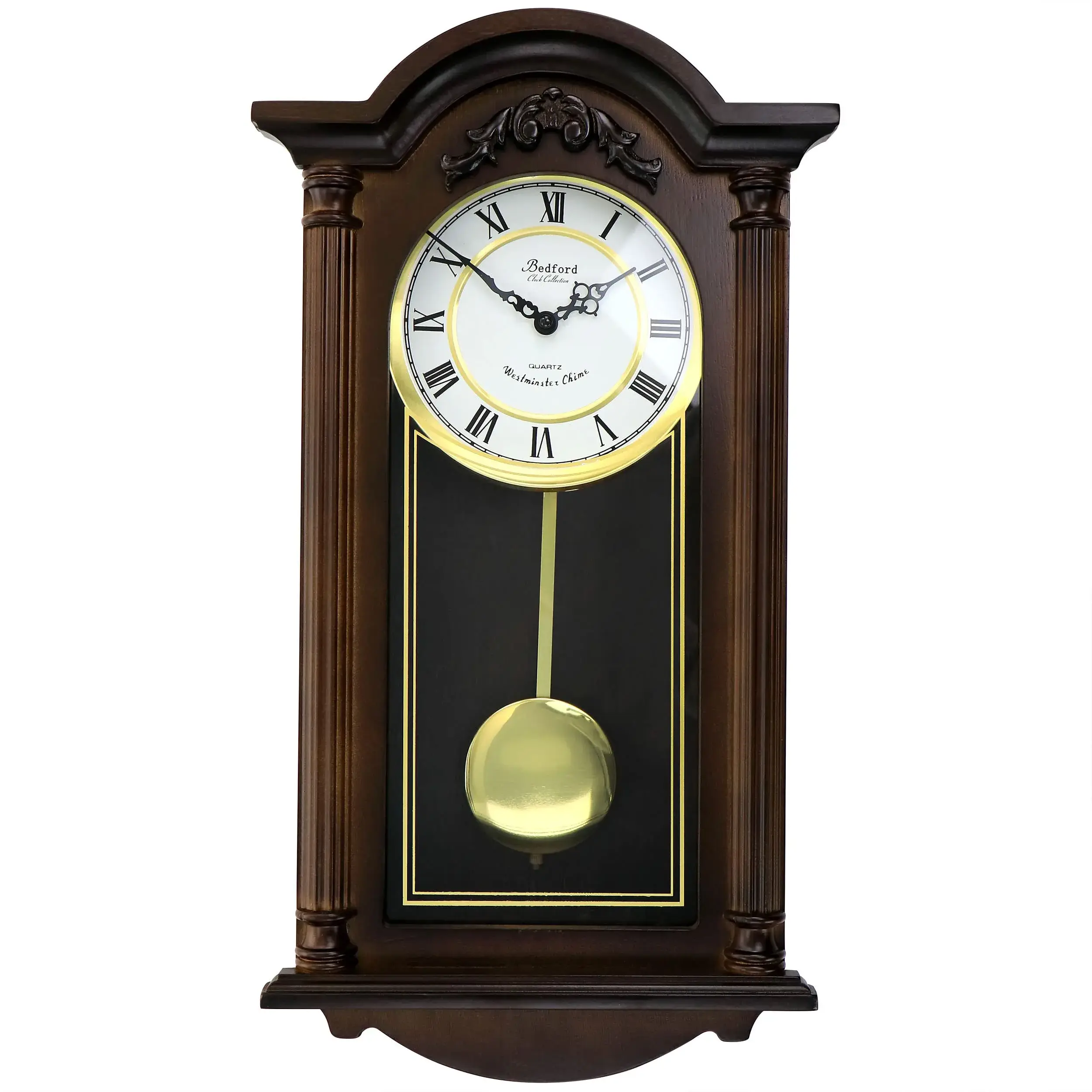 Tempus pendulum chiming wall clock image 2
