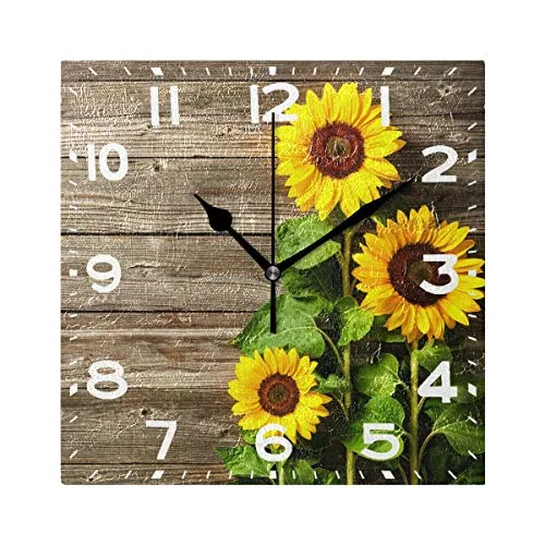 Umbra Flor botanical wall clock image 2