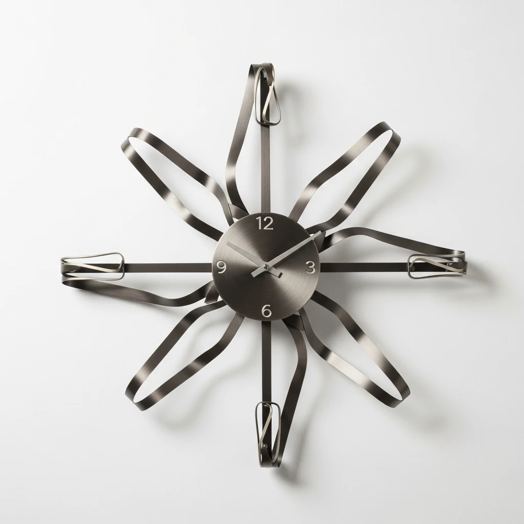 Umbra Ribbon metal wall clock image 3