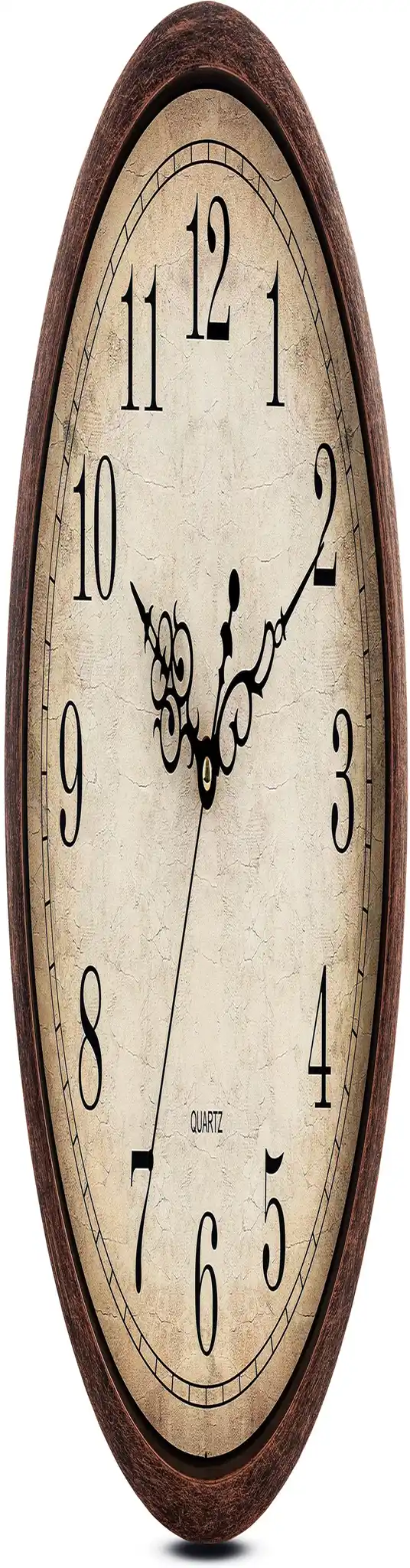 YUHUAZE vintage wooden wall clock image 2