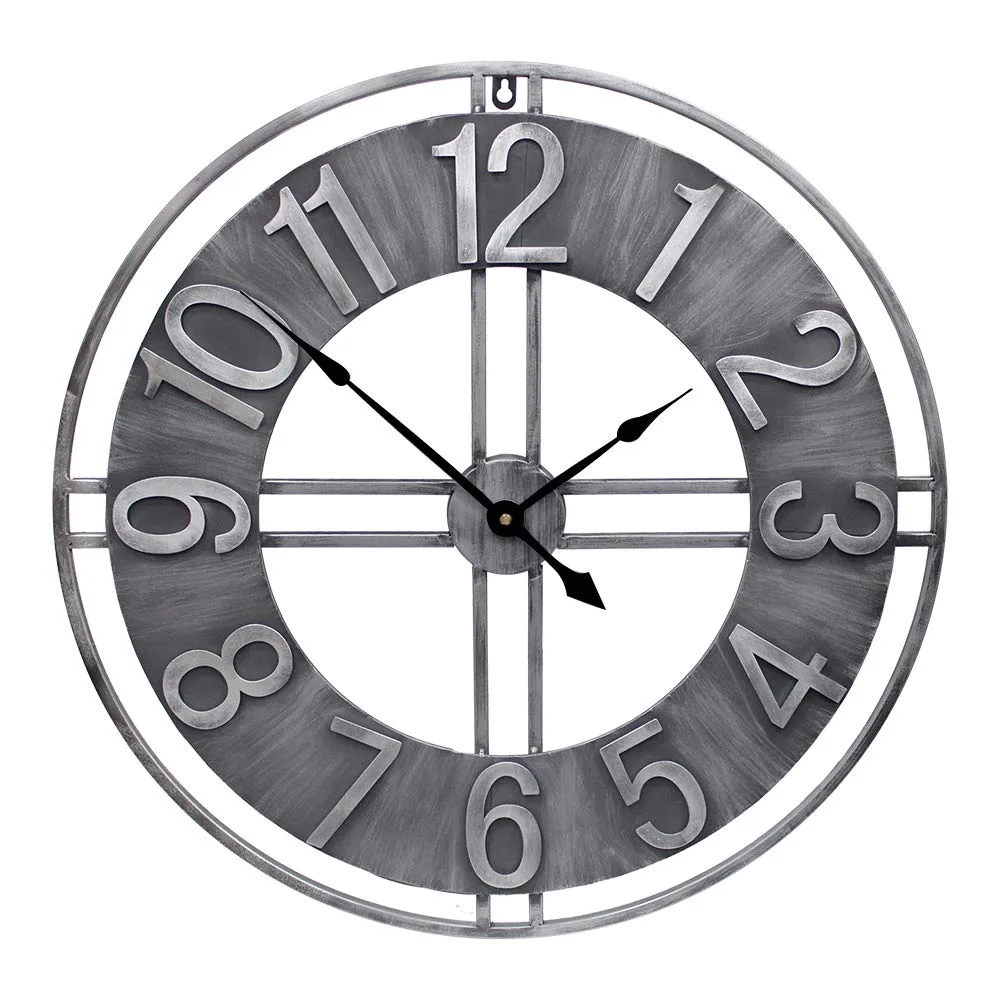 ZHPUAT large metal wall clock